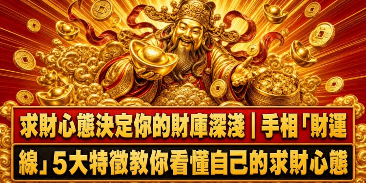 求財心態決定你的財庫深淺｜手相「財運線」5大特徵教你看懂自己的求財心態