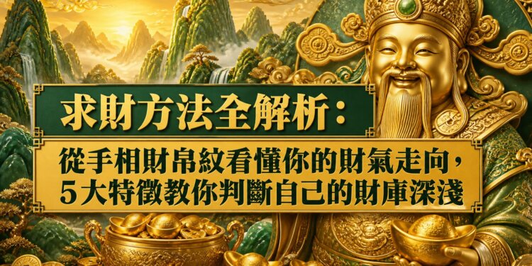 求財方法全解析：從手相財帛紋看懂你的財氣走向，5大特徵教你判斷自己的財庫深淺