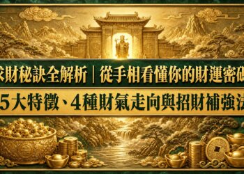 求財秘訣全解析｜從手相看懂你的財運密碼：5大特徵、4種財氣走向與招財補強法