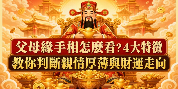 父母緣手相怎麼看？4大特徵教你判斷親情厚薄與財運走向