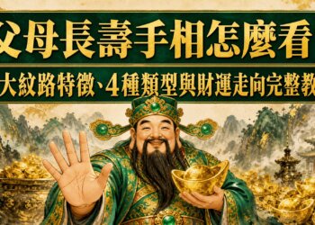 父母長壽手相怎麼看？3大紋路特徵、4種類型與財運走向完整教學