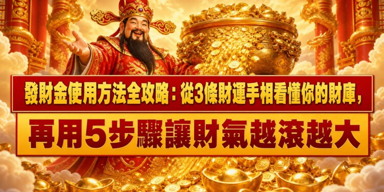 發財金使用方法全攻略：從3條財運手相看懂你的財庫，再用5步驟讓財氣越滾越大