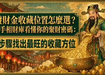 發財金收藏位置怎麼選？從手相財庫看懂你的聚財密碼：3步驟找出最旺的收藏方位