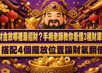 發財金放哪裡最招財？手相老師教你看懂3種財庫紋，搭配4個擺放位置讓財氣翻倍