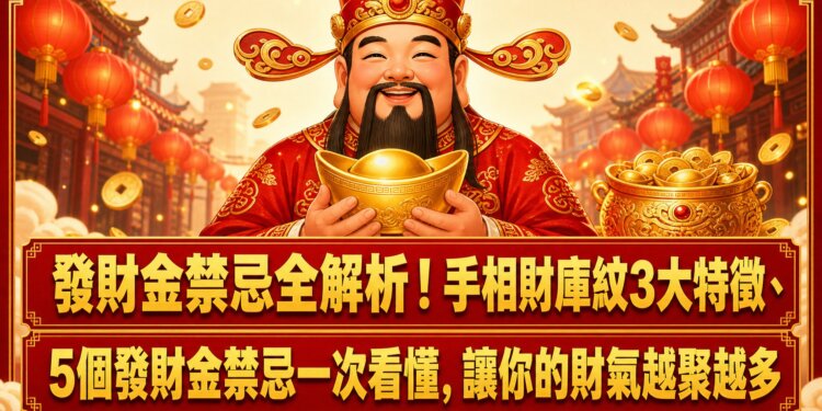 發財金禁忌全解析！手相財庫紋3大特徵、5個發財金禁忌一次看懂，讓你的財氣越聚越多