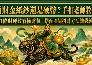 發財金紙鈔還是硬幣？手相老師教你從3條財運紋看懂財氣，搭配4個招財方法讓錢滾錢