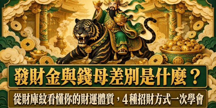 發財金與錢母差別是什麼？從財庫紋看懂你的財運體質，4種招財方式一次學會