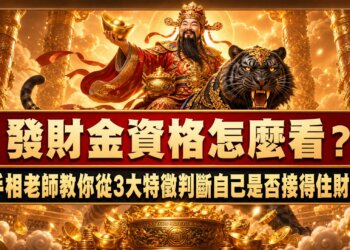 發財金資格怎麼看？手相老師教你從3大特徵判斷自己是否接得住財氣