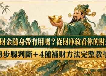 發財金隨身帶有用嗎？從財庫紋看你的財運：3步驟判斷＋4種補財方法完整教學