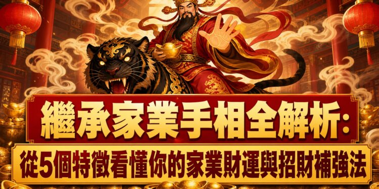 繼承家業手相全解析：從5個特徵看懂你的家業財運與招財補強法
