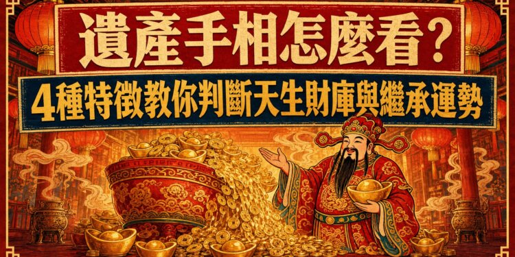 遺產手相怎麼看？4種特徵教你判斷天生財庫與繼承運勢