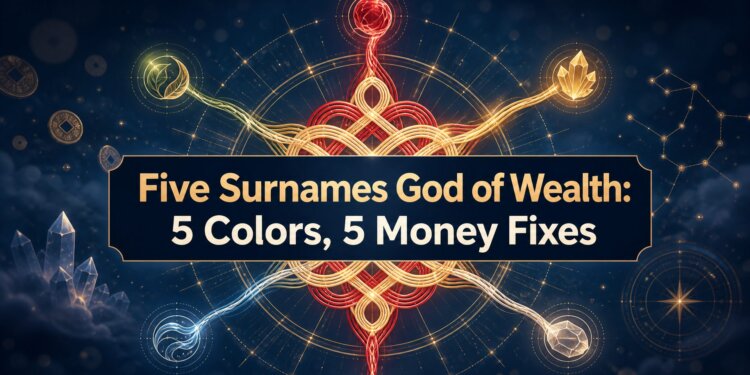 Five Surnames God of Wealth: 5 Colors, 5 Money Fixes